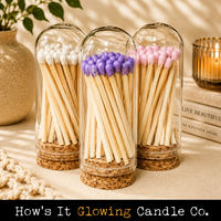 Cloche Matches (30 matches & Striker) | Glass & Cork