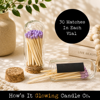 Cloche Matches (30 matches & Striker) | Glass & Cork