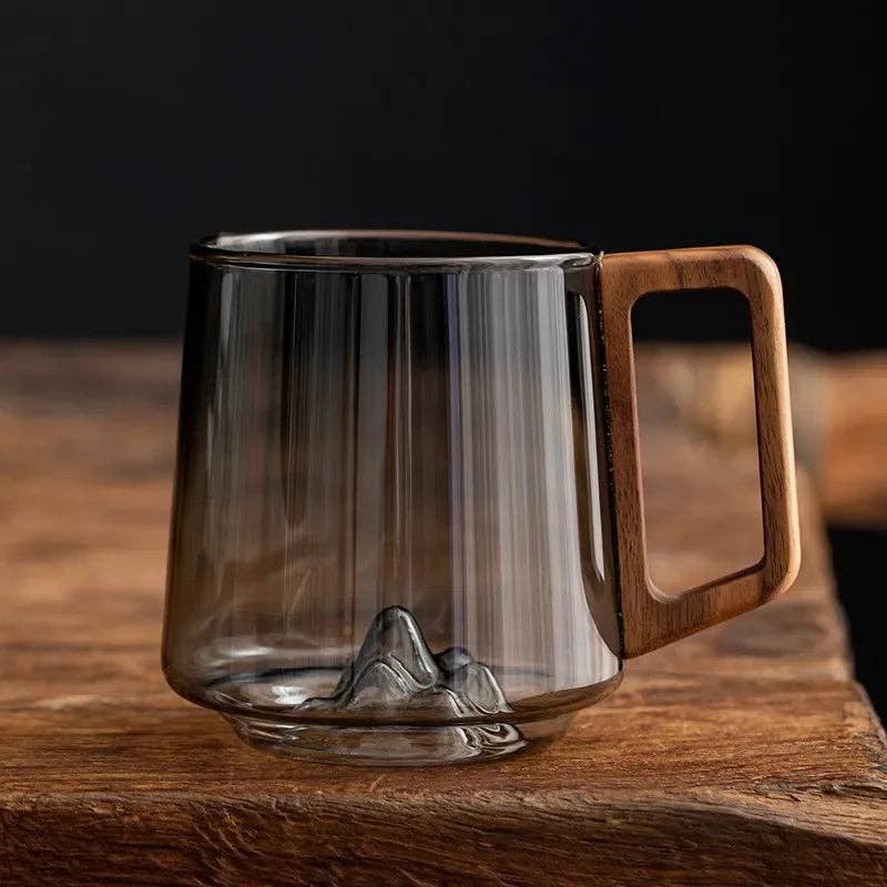 Mountain Peak Glass Mug