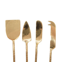 Soren Forged Cheese Knives Brass Set 4