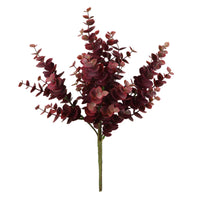 Vickerman 13" Burgundy Jade Leaf Spray 4/Pk
