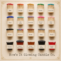 Cloche Matches (30 matches & Striker) | Glass & Cork