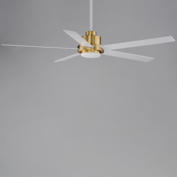 Daisy 60" Natural Aged Brass Indoor/Outdoor Ceiling Fan