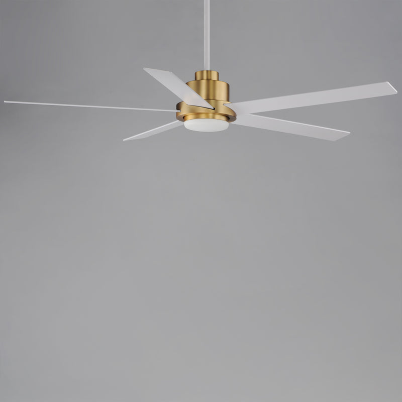 Daisy 60" Natural Aged Brass Indoor/Outdoor Ceiling Fan