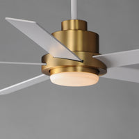 Daisy 60" Natural Aged Brass Indoor/Outdoor Ceiling Fan