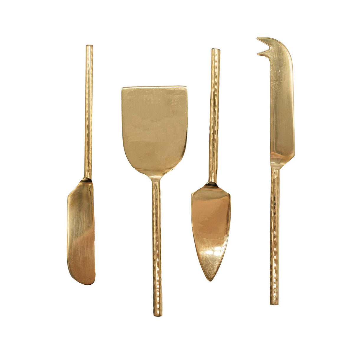 Soren Forged Cheese Knives Brass Set 4