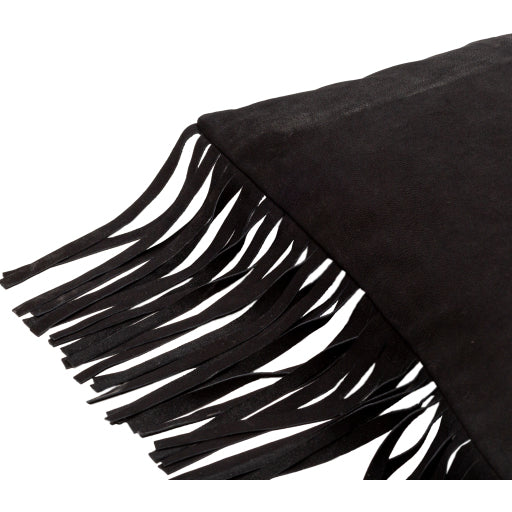 SUEDE FRINGE PILLOW
