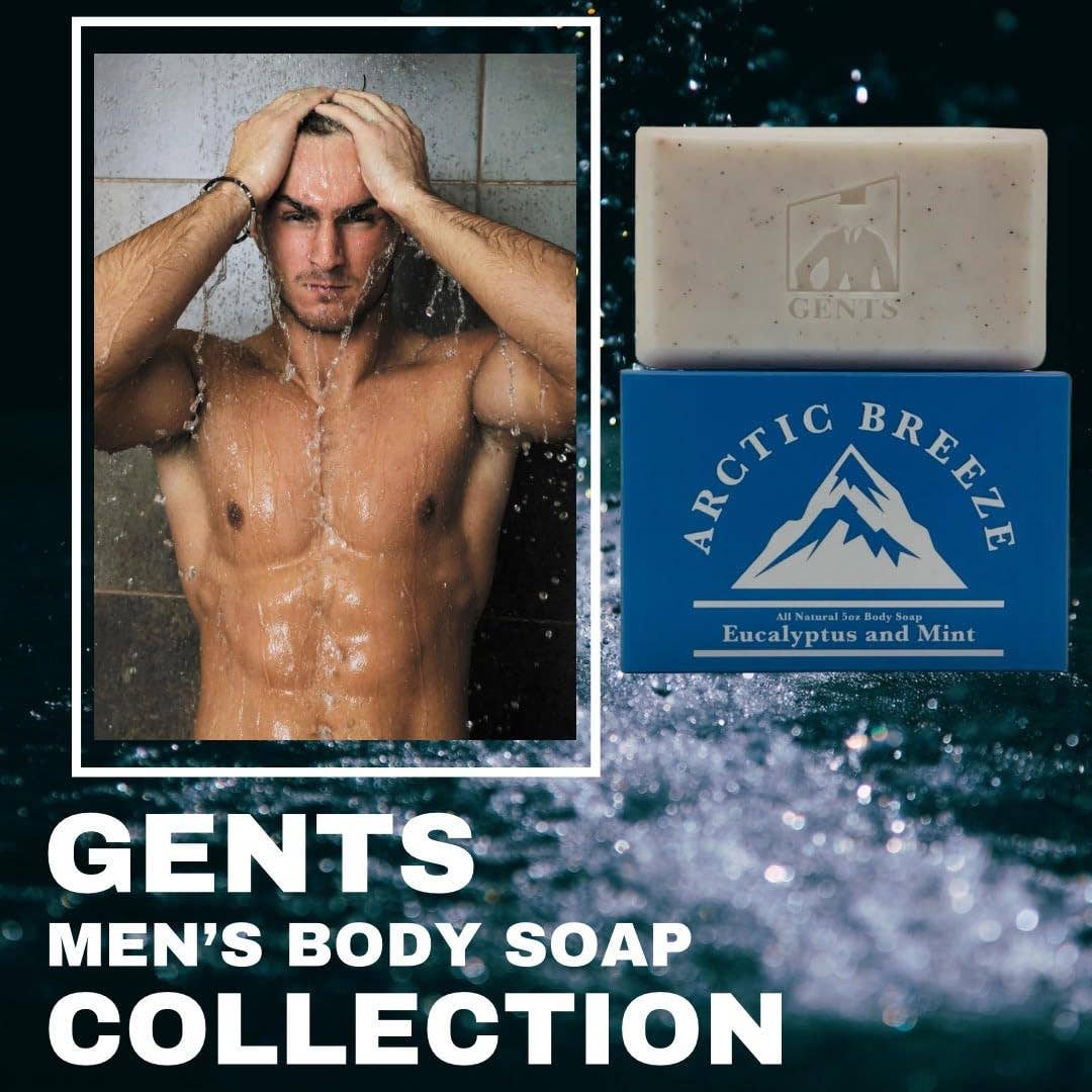 GENTS Body Soaps 5 oz All Natural 5 DIFFERENT SCENTS