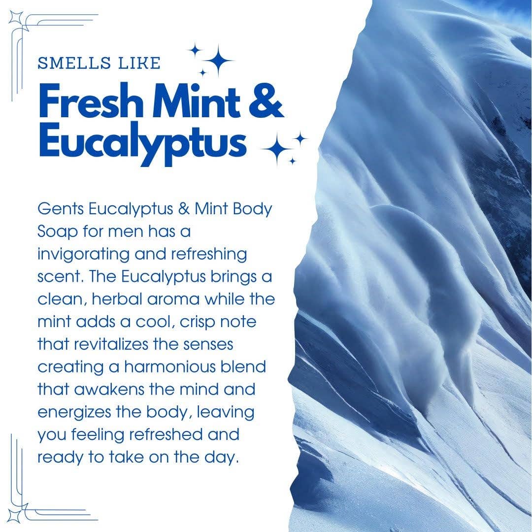 GENTS Body Soaps 5 oz All Natural 5 DIFFERENT SCENTS