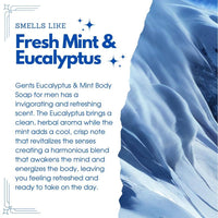 GENTS Body Soaps 5 oz All Natural 5 DIFFERENT SCENTS