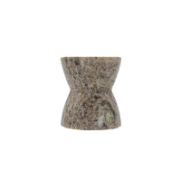 Soren Beige Marble Taper Candle Holder