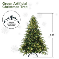 6.5FT Prelit Christmas Tree with 450 Lights and 2225 Tips