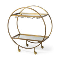 Carola-2-tier-gold-bar-cart