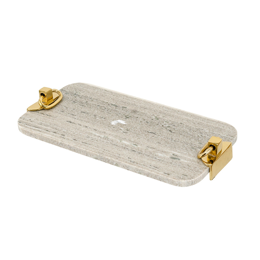 Decorative Gray Marble Tray