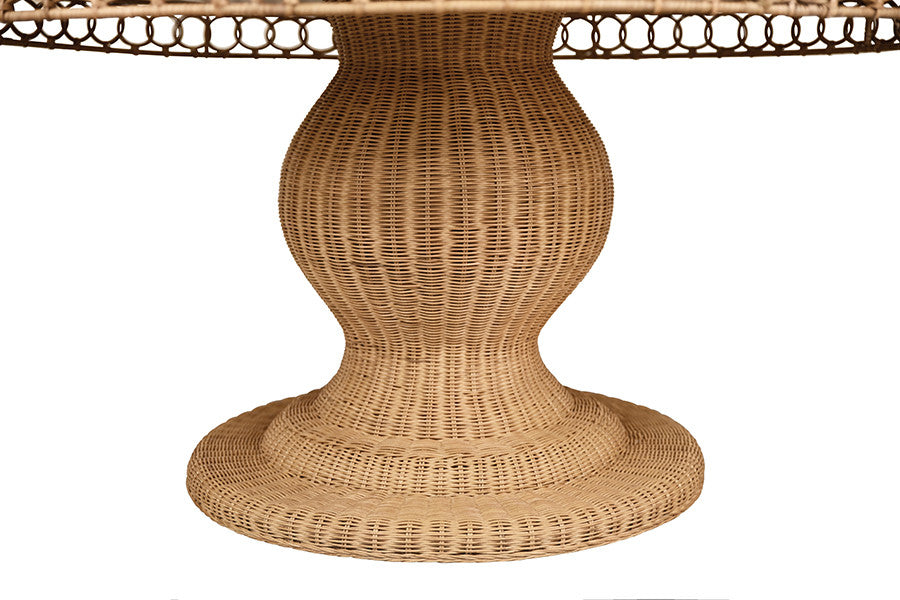 Abby 60" Rattan Dining Table