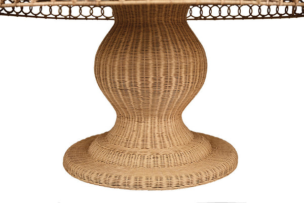 Abby 60" Rattan Dining Table