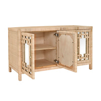Bali Breeze Mirrored 4 Door Buffet