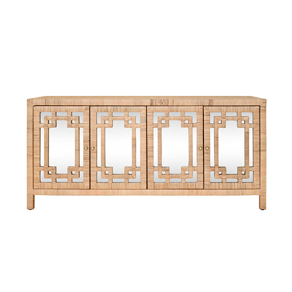 Bali Breeze Mirrored 4 Door Buffet