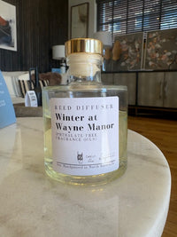 Winter at Wayne Manor Reed Diffuser with Gold Stopper