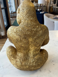 Gold Gorilla Statue