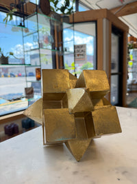 Gold Geometric Statue