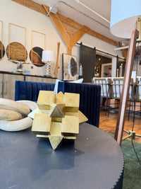 Gold Geometric Statue