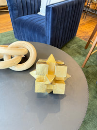 Gold Geometric Statue