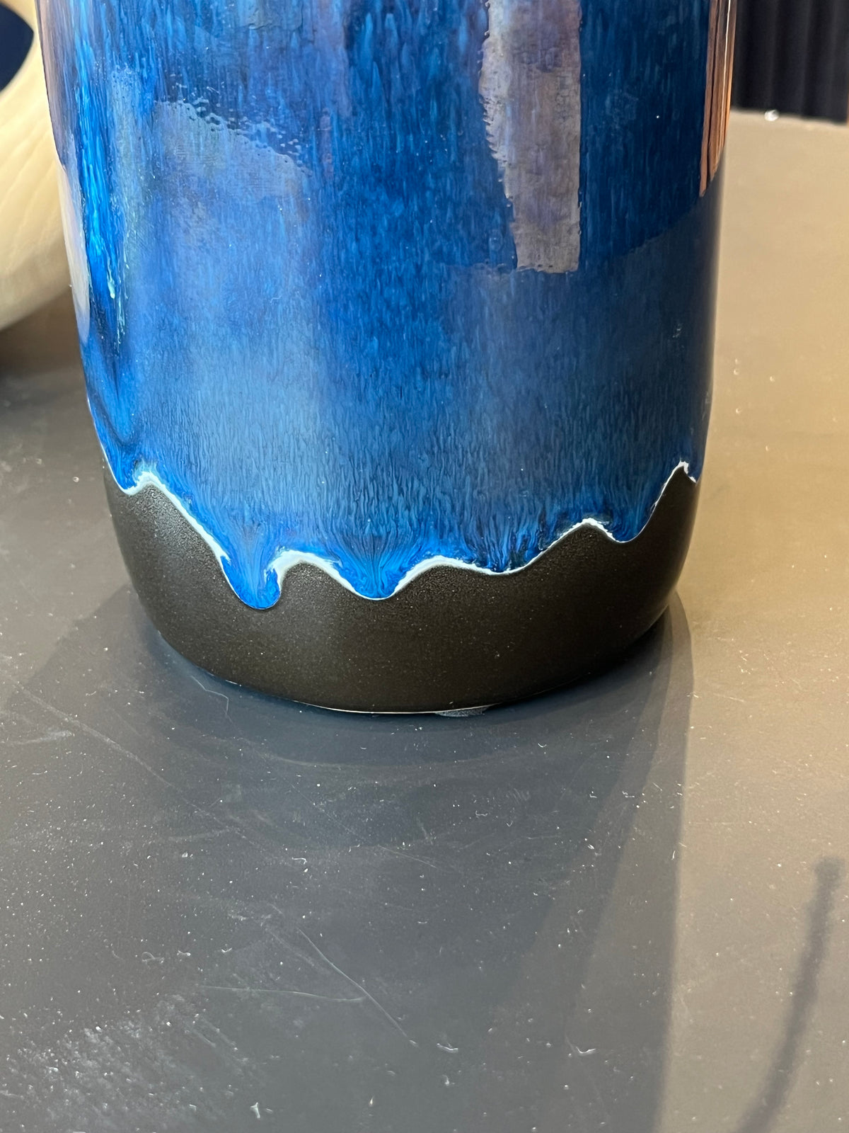 Dark Blue Ceramic Vase