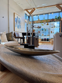 Silver Metal Boat Tray