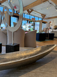 Silver Metal Boat Tray
