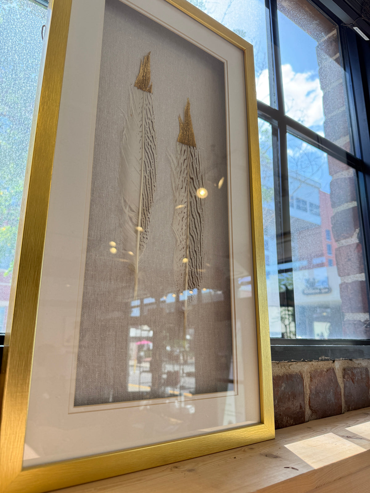 Gold Leaf Wall Art: Set of 2