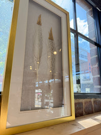 Gold Leaf Wall Art: Set of 2
