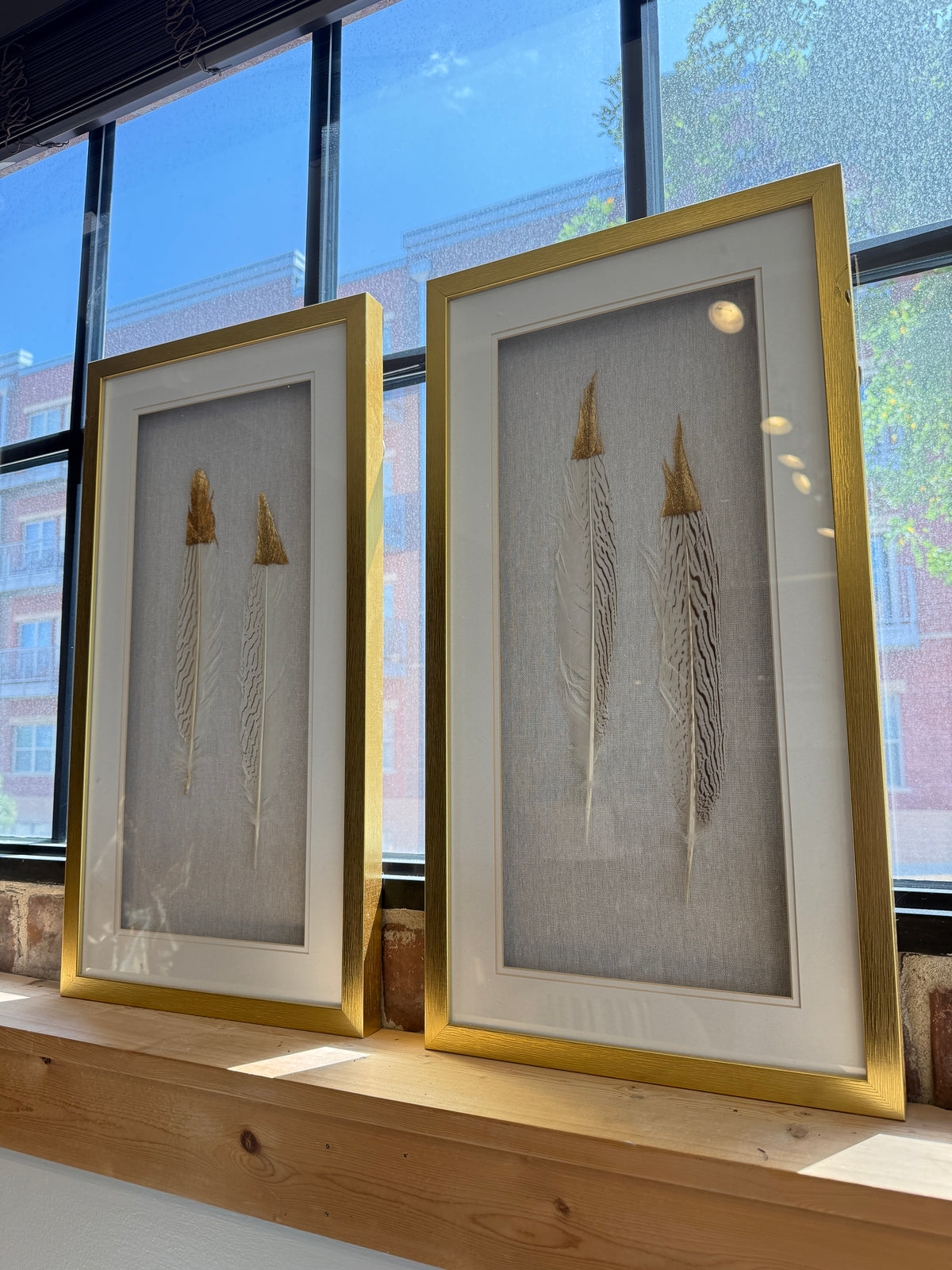 Gold Leaf Wall Art: Set of 2