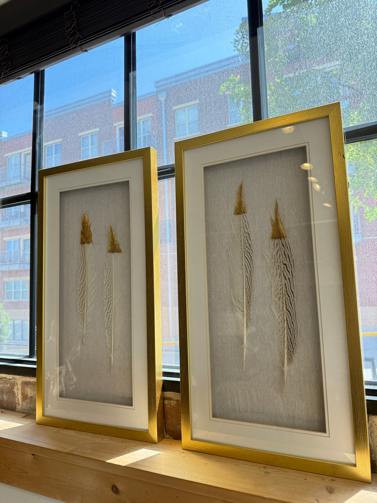 Gold Leaf Wall Art: Set of 2