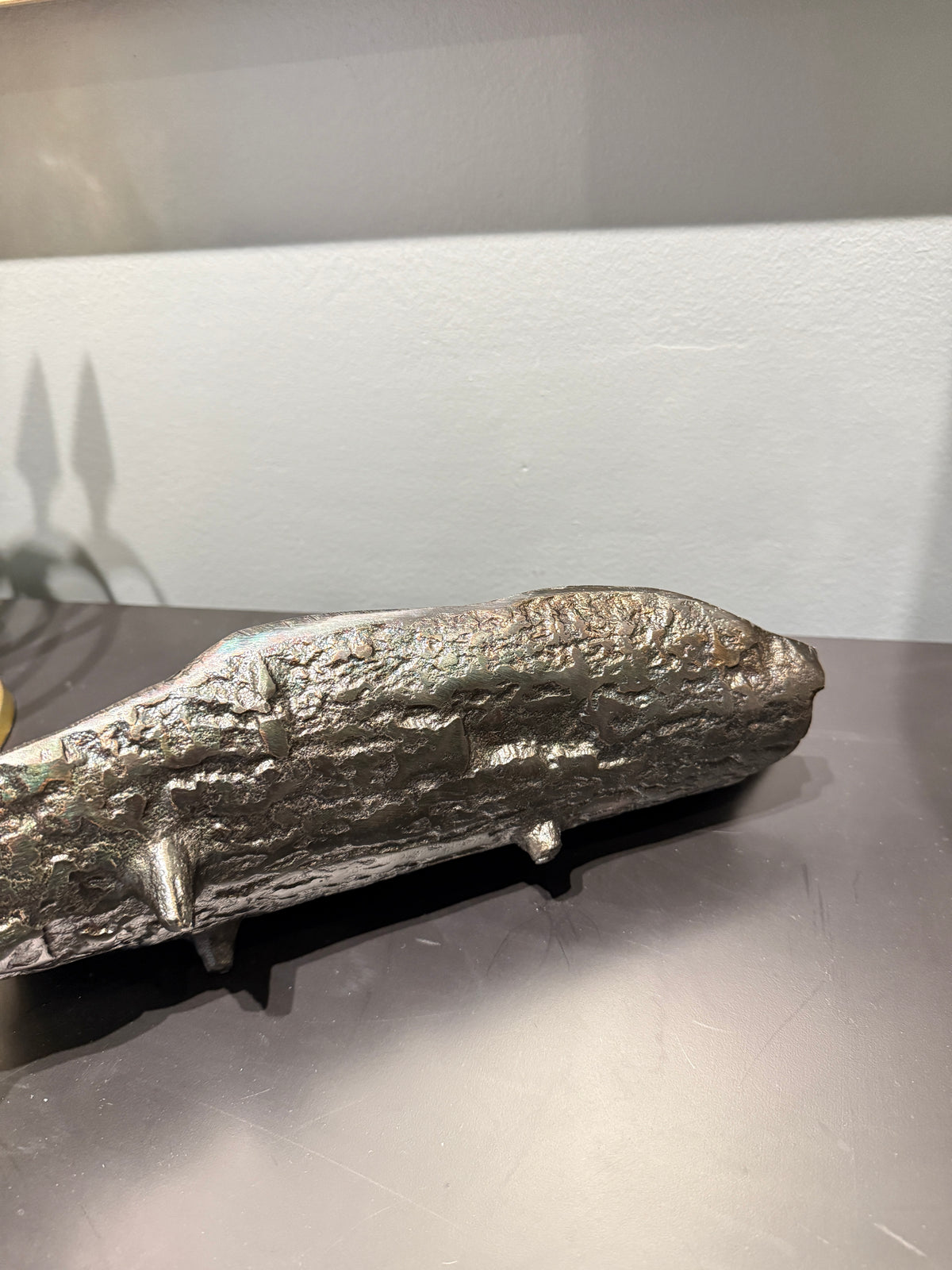 Rustic Textured Metal Tray