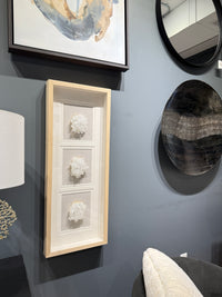 Triple Quartz Crystal Shadow Box Wall Art