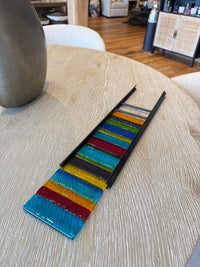Multi-Color Fused Glass Panel Art