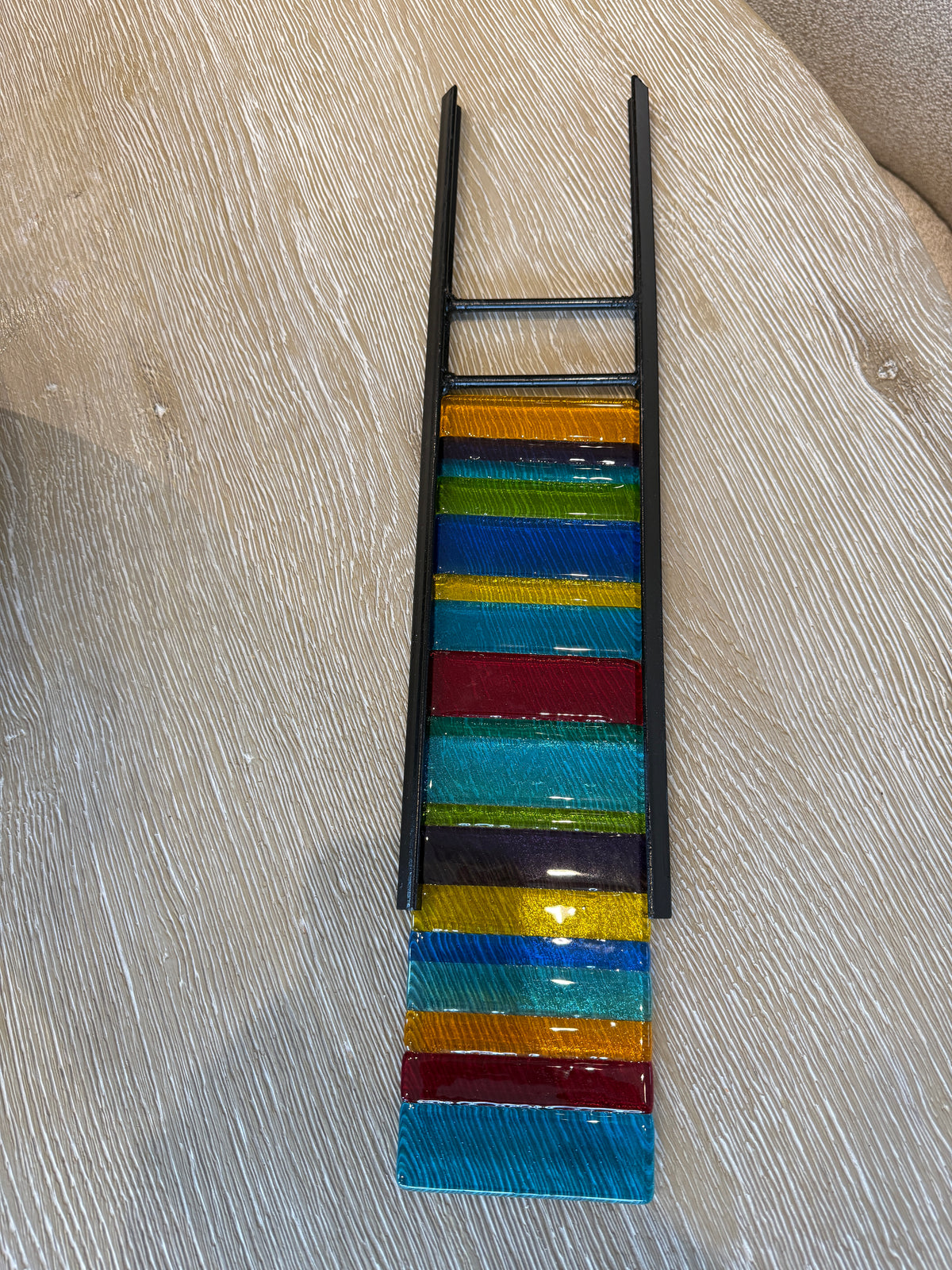 Multi-Color Fused Glass Panel Art