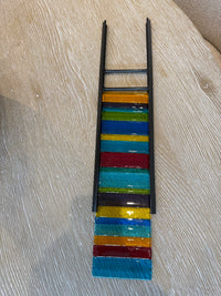 Multi-Color Fused Glass Panel Art
