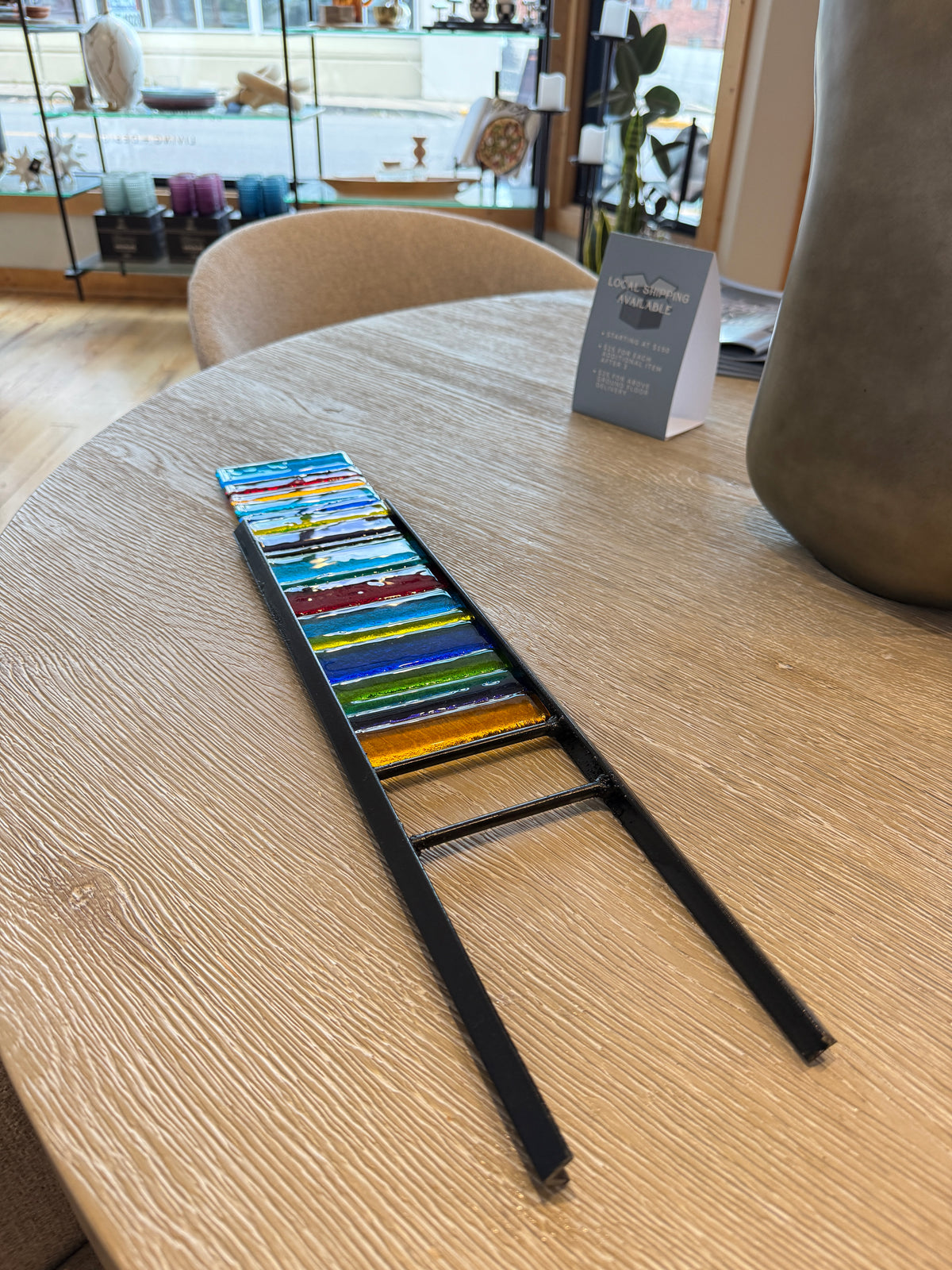 Multi-Color Fused Glass Panel Art