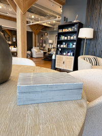 Black and White Pinstripe Box