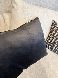 Black and White Ikat Throw Pillow