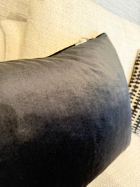 Black and White Ikat Throw Pillow