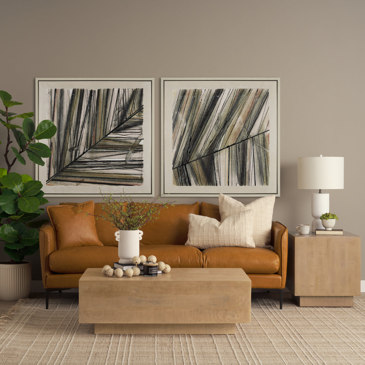 Lake Como Leather Sofa