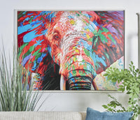 Multicolor Elephant Painting  Large Wall Art For Sale