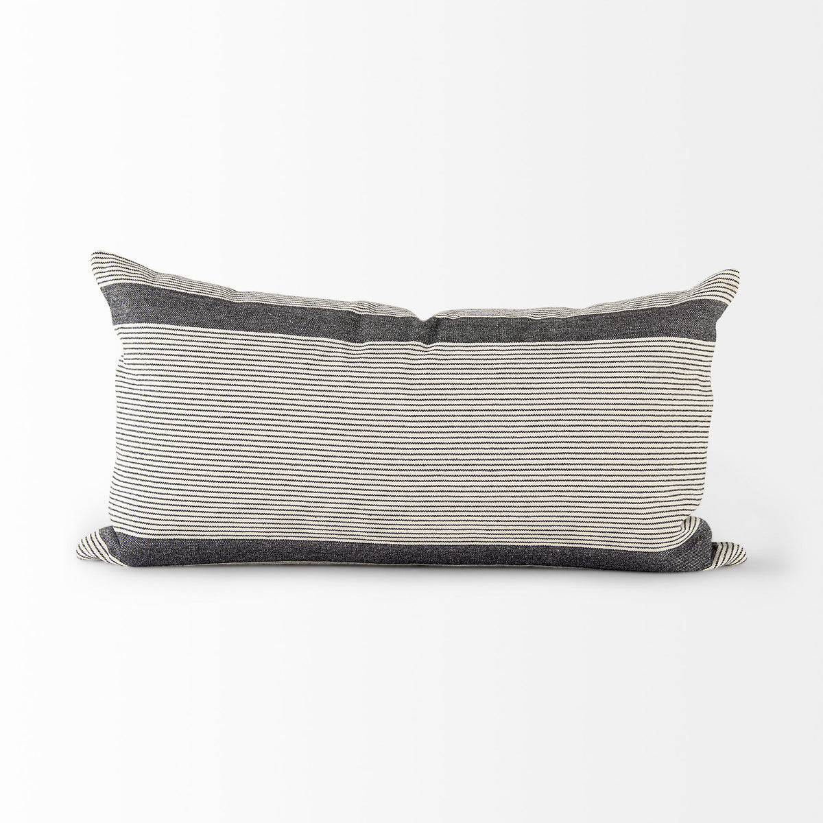 linear accent pillow - grey and beige stripes - home decor for sale 