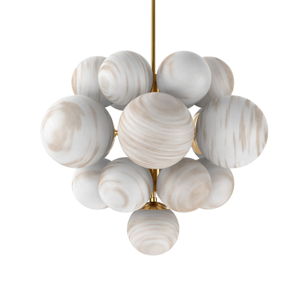 Nova Chandelier - Brushed Brass