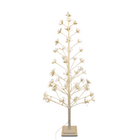 5ft White LED Cluster Tree with 720 Warm White LEDs
