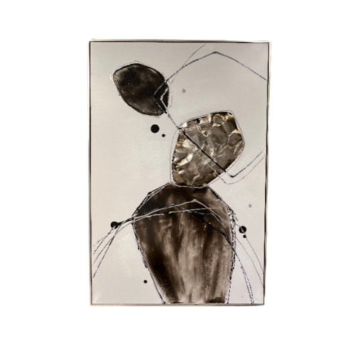 Gold Stone Abstract I