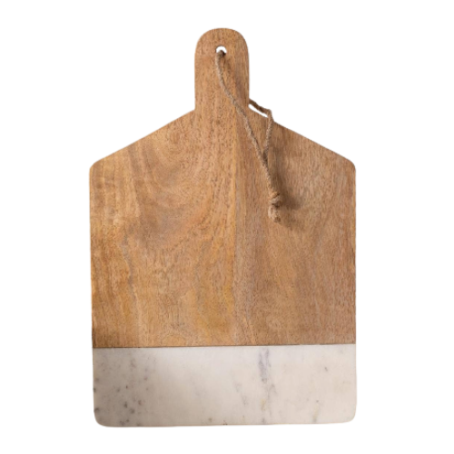 Wood and Marble Cutting Board